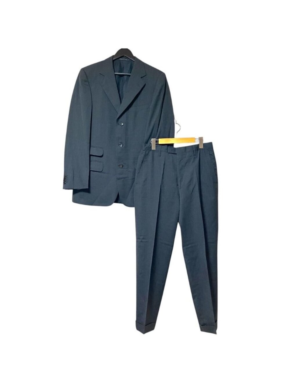 Gucci Single Tailored Jacket Trousers Pants Suit Set Gray